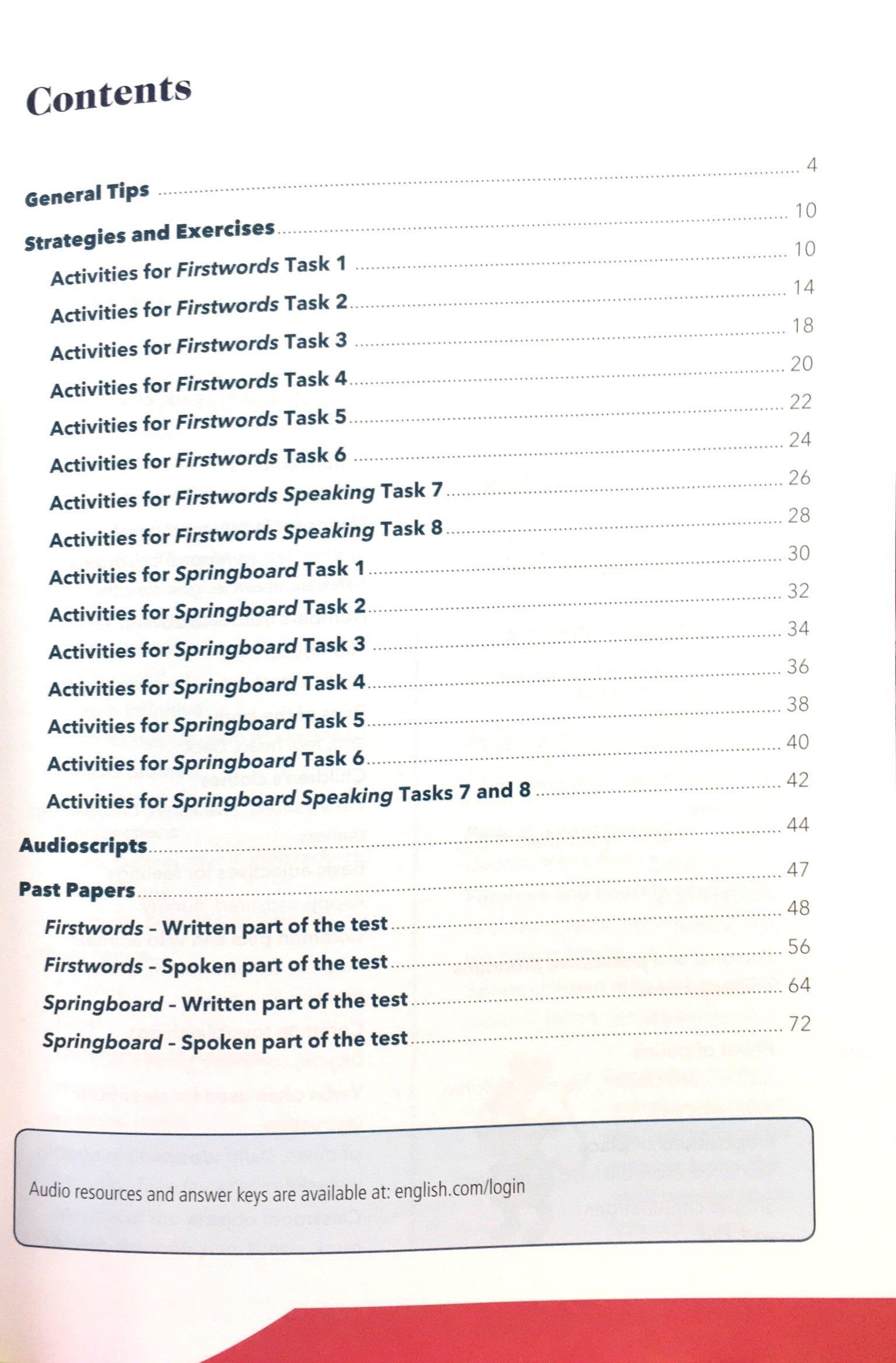 PTE Young Learners Firstwords & Springboard Vietnam