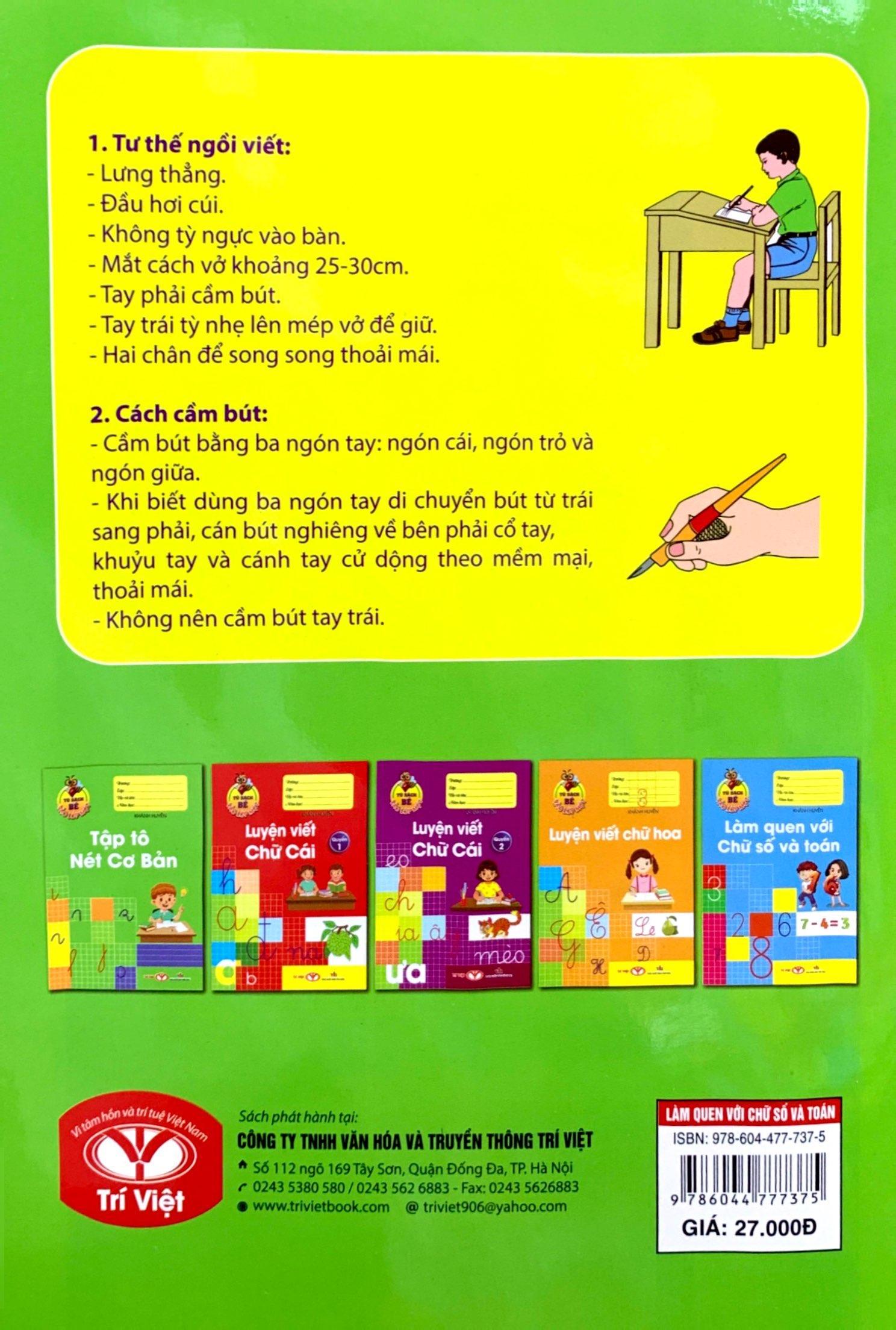 Tủ Sách Bé Vào Lớp Một - Làm Quen Với Chũ Số Và Toán