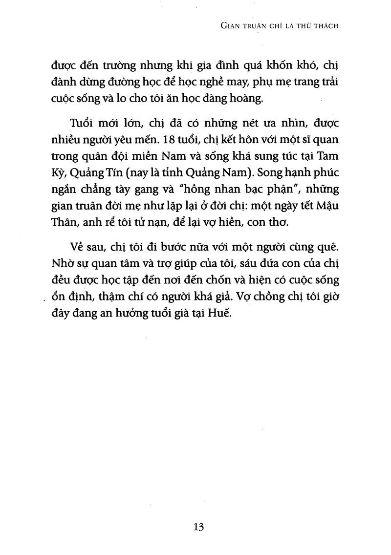 Gian Truân Chỉ Là Thử Thách