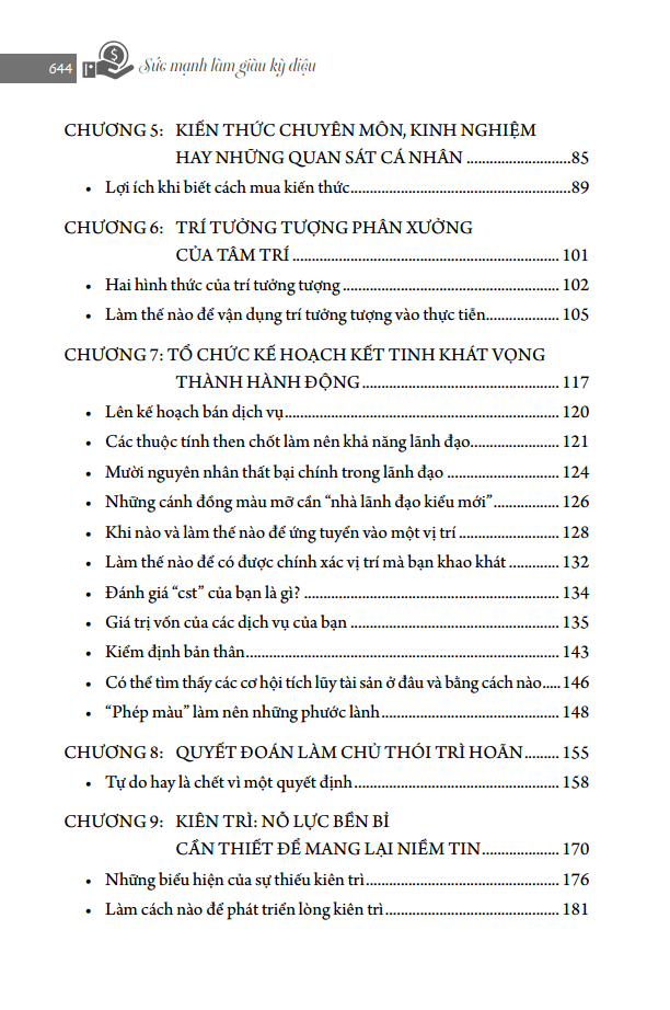 Sức Mạnh Làm Giàu Kỳ Diệu - Nghĩ Giàu & Làm Giàu - Những Nấc Thang Kỳ Diệu Chạm Đến Thành Công Chìa Khóa Thành Công (Napoleon Hill)