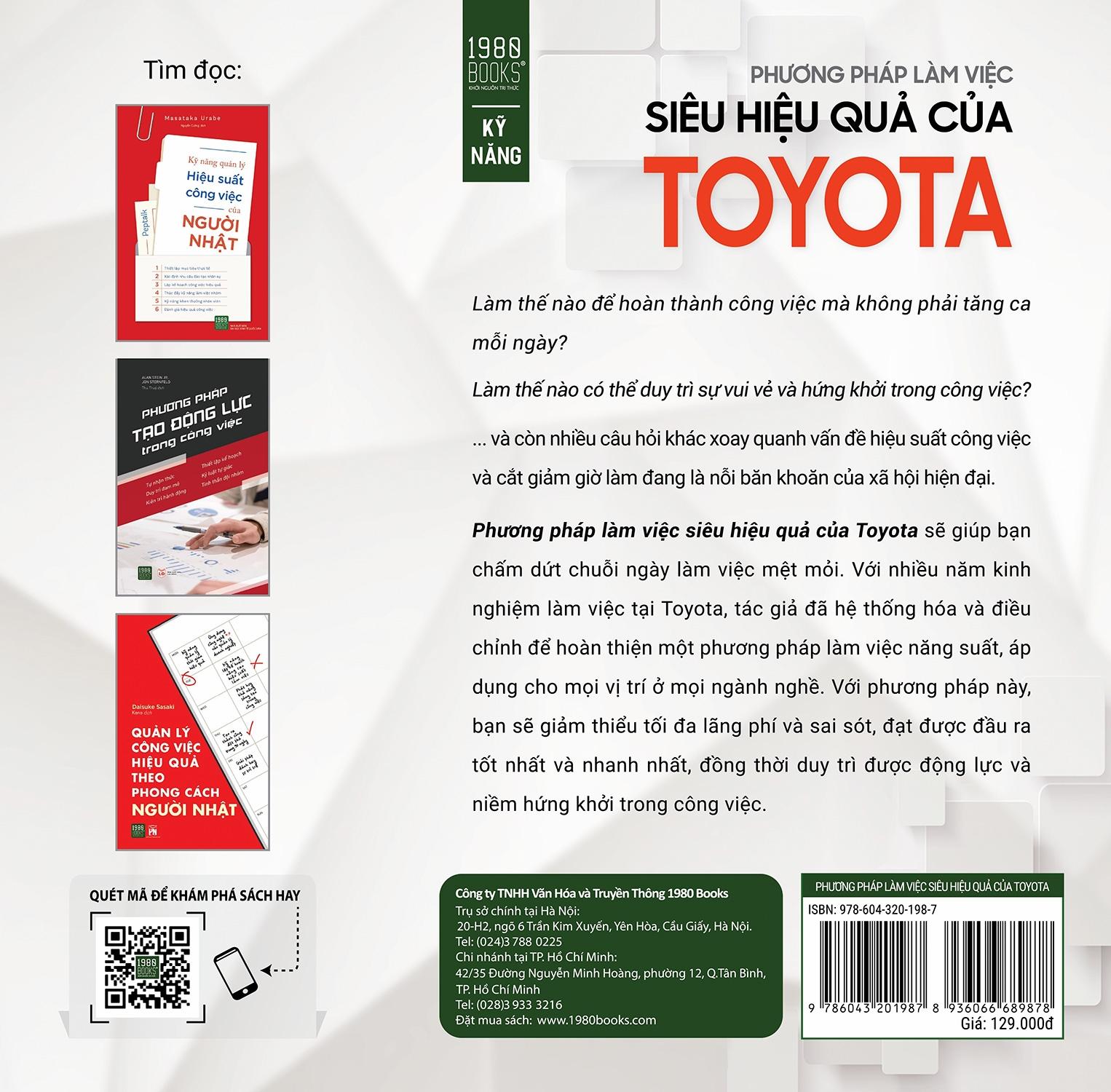 Phương Pháp Làm Việc Siêu Hiệu Quả Của Toyota