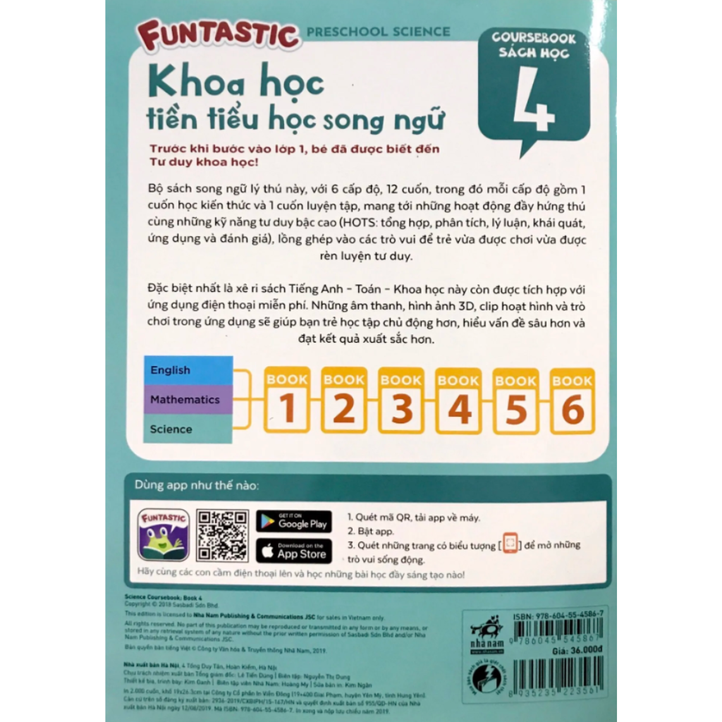 Khoa Học Tiền Tiểu Học Song Ngữ - Sách Học Tập 4