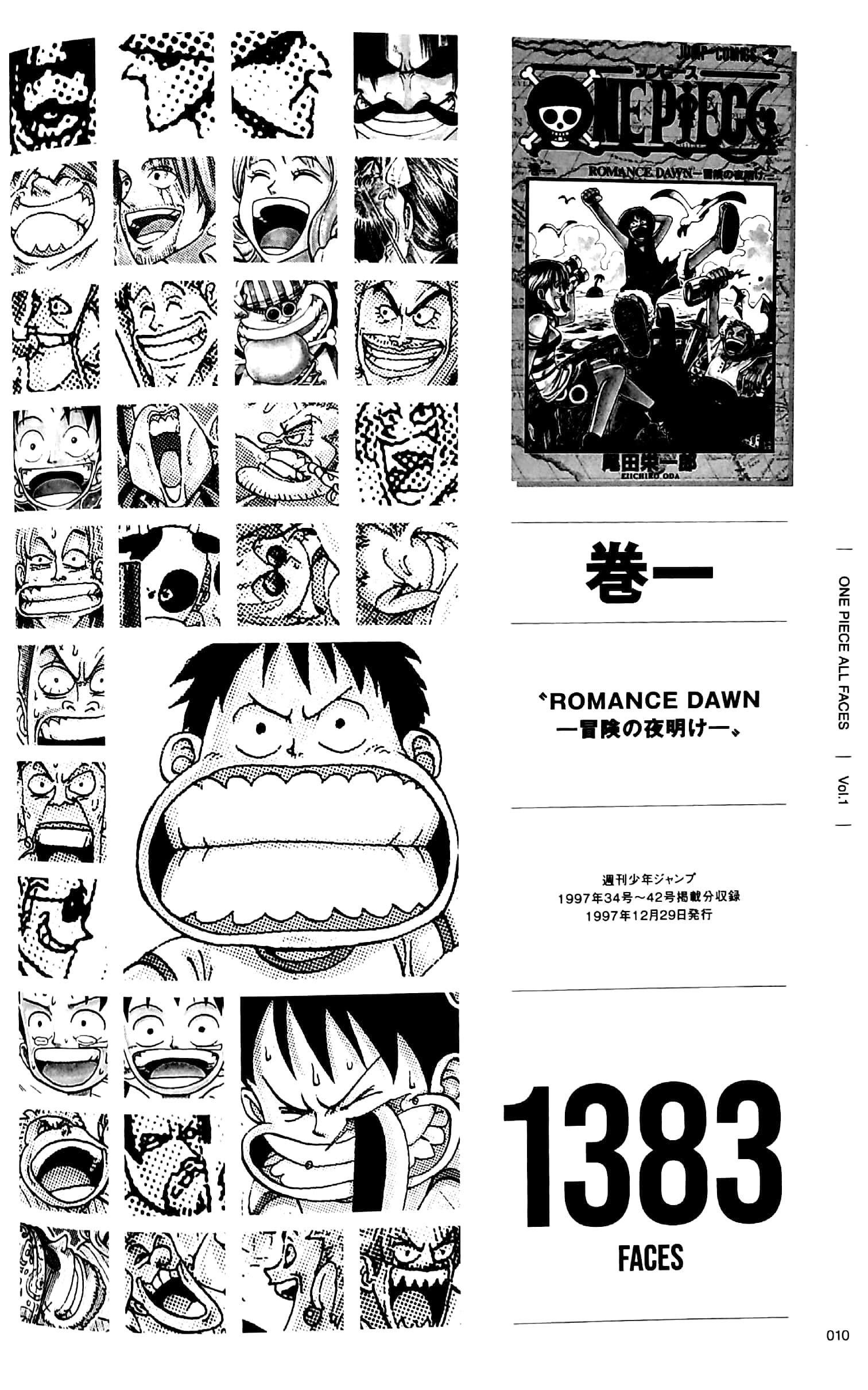 One Piece All Faces 1 (Japanese Edition)
