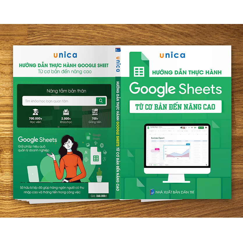 Combo 2 Sách Word - Google Sheets Unica Hướng Dẫn Thực Hành Từ Cơ Bản Đến Nâng Cao Kèm Video Bài Giảng
