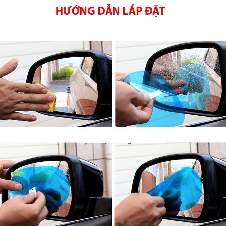 Cặp film chống nước mưa gương chiếu hậu - OVAL