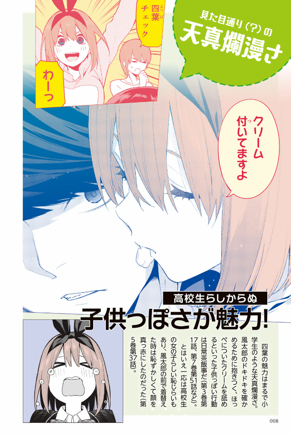 五等分の花嫁 キャラクターブック 四葉 (KCデラックス)