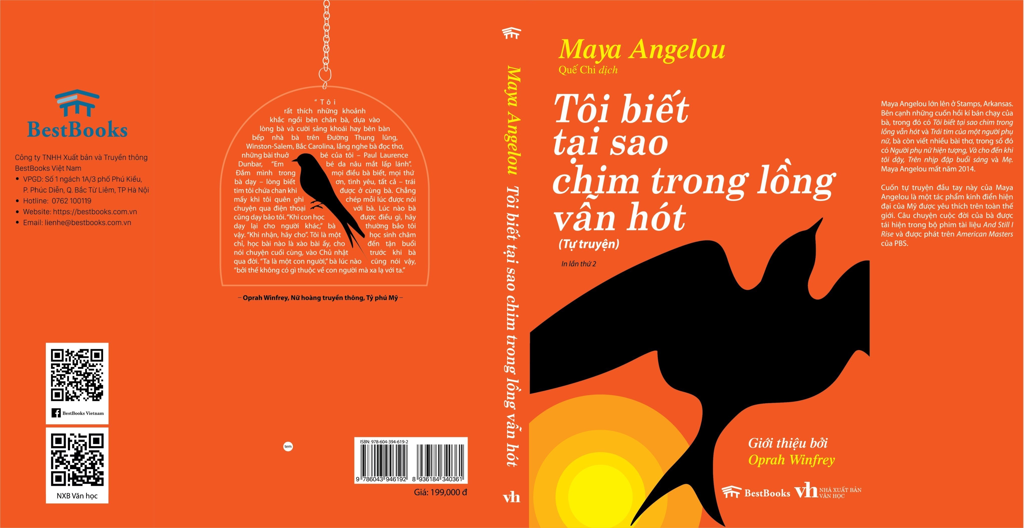 Tôi Biết Tại Sao Chim Trong Lồng Vẫn Hót (Tự truyện) – Giới thiệu bởi Oprah Winfrey ( Ấn Bản 2023 )