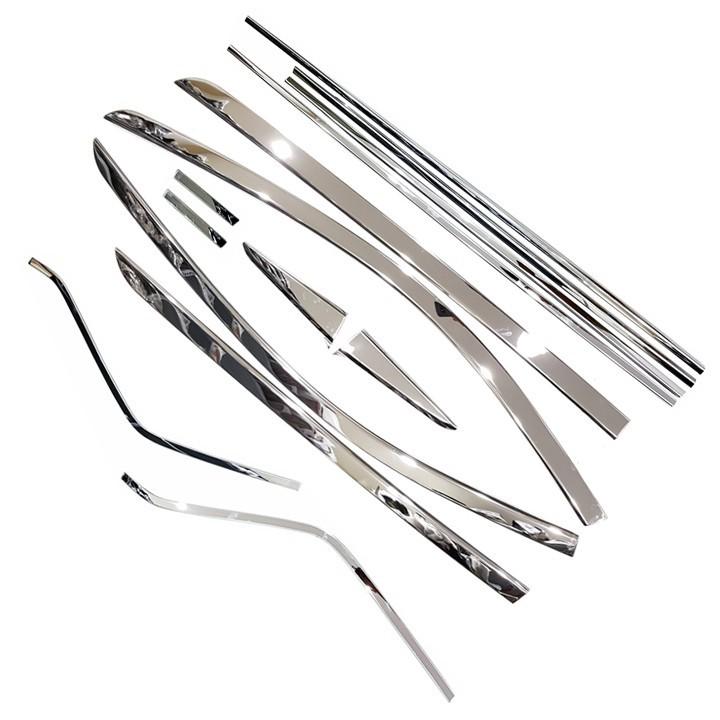 Nẹp Chân Kính + Viên Cong Kính Inox Dành Cho Xe Ertiga 2019 2020