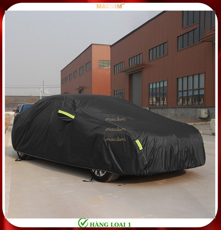 Bạt phủ ô tô thương hiệu MACSIM dành cho Chevrolet Cruzee -màu đen - bạt phủ trong nhà và ngoài trời