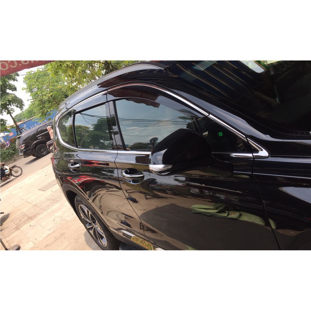 Vè che mưa xe Hyundai Santafe 2016 - 2022 chỉ Inox (hàng cao cấp dày đẹp)