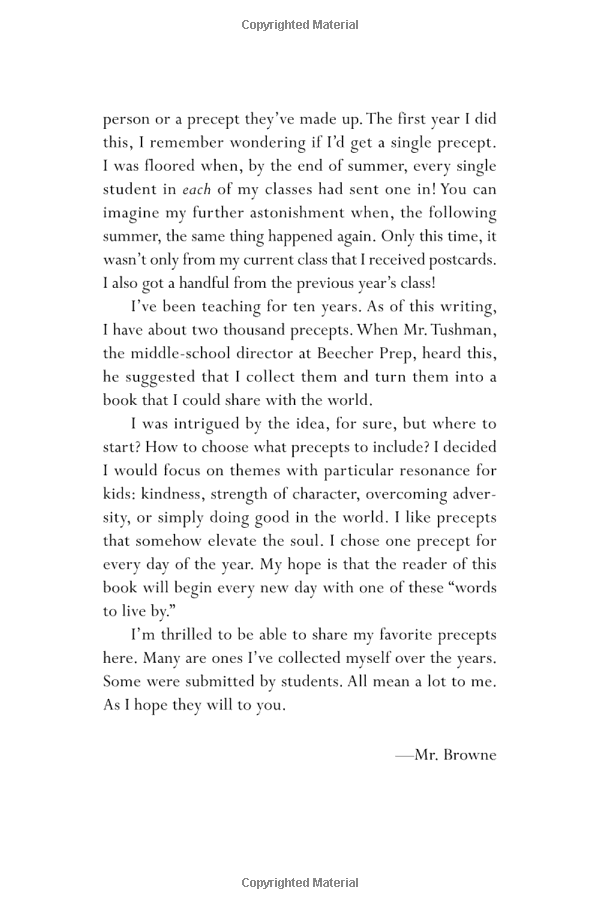365 Days of Wonder: Mr. Browne