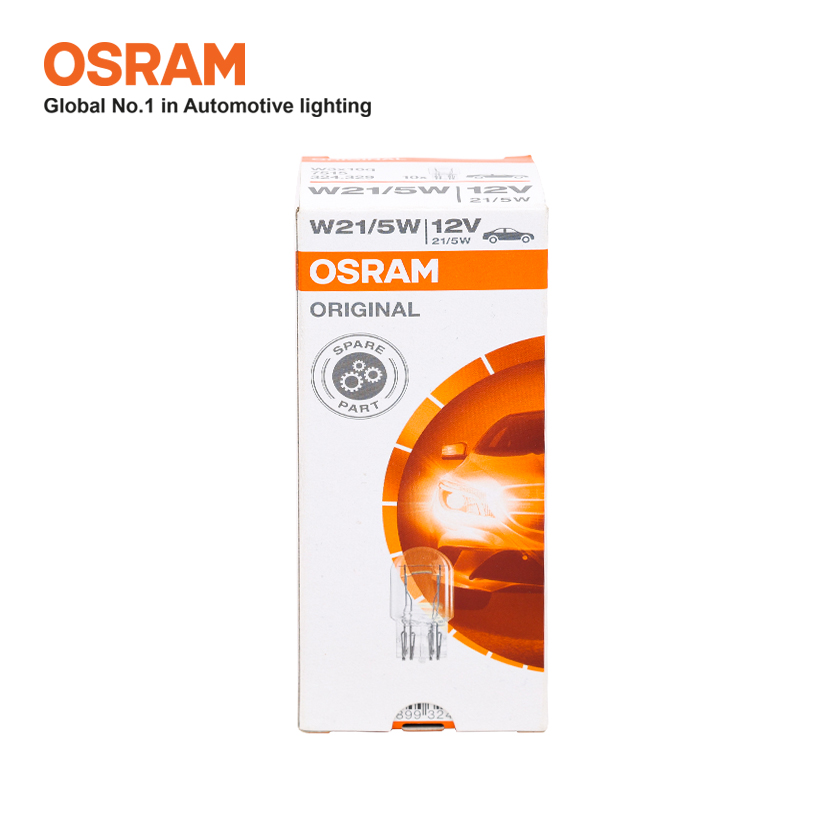 Combo 10 Bóng Đèn Chân Ghim Lớn 2 Tim OSRAM Original T20 W21/5W 12V 21/5W