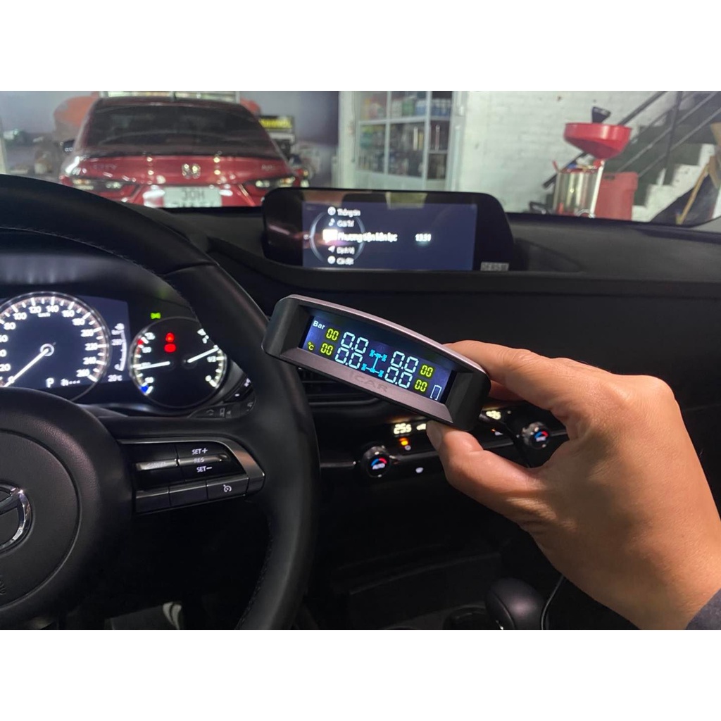 Cảm Biến Áp Suất Lốp ICAR TN405 Tích Hợp Lên Màn Hình Mini Đặt Taplo - Phù Hợp Tất Cả Dòng Xe.