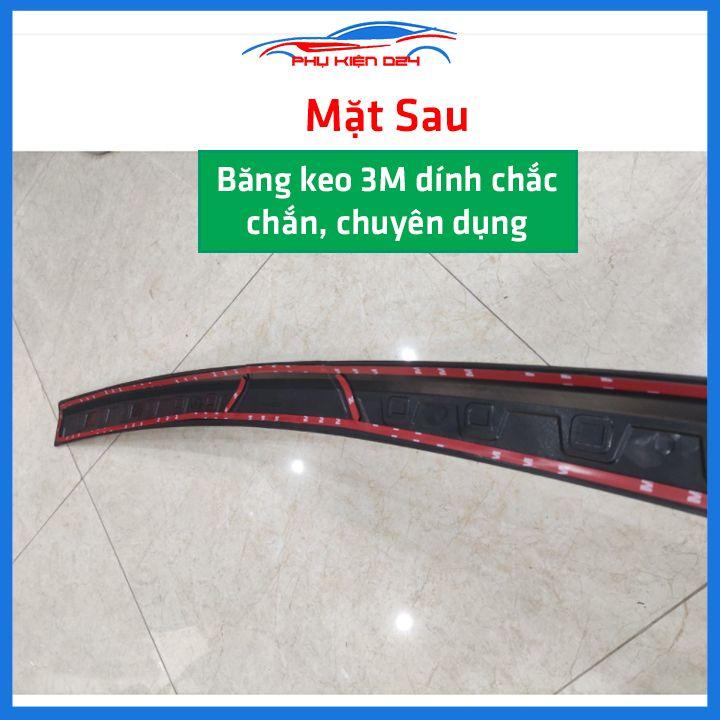 Ốp chống trầy cốp ngoài nhựa đen Avanza 2017-2018-2019-2020-2021-2022 dán cốp sau chống xước trang trí xe