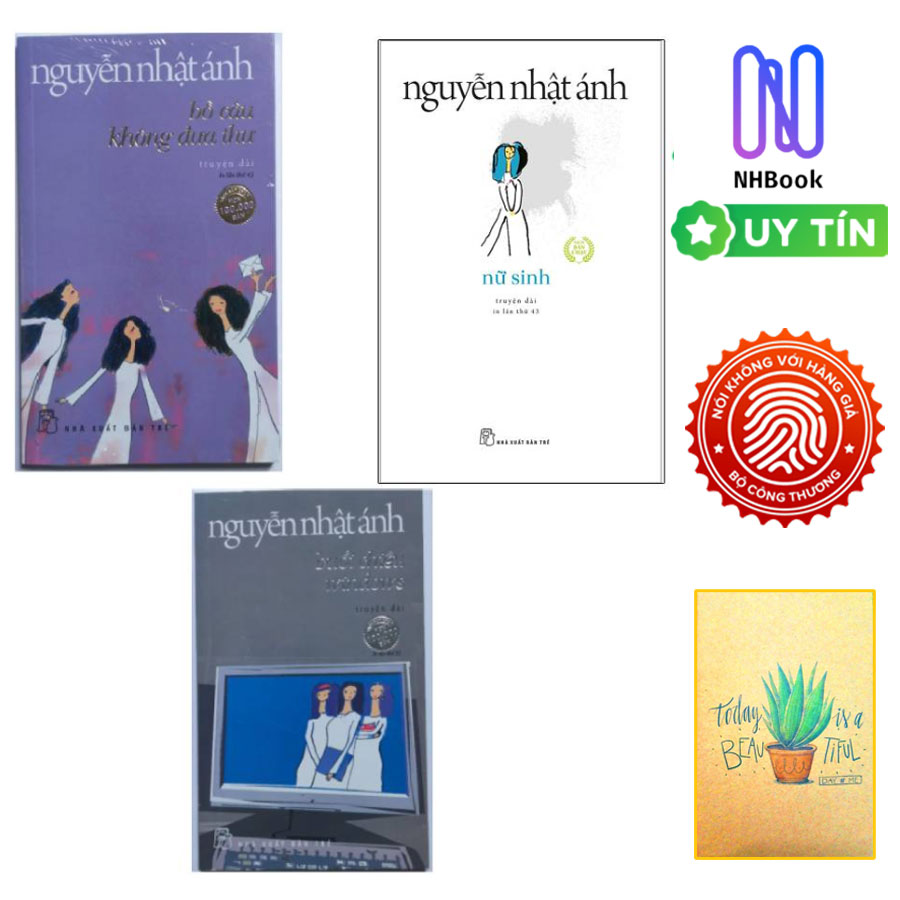 Combo Nguyễn Nhật Ánh: Nữ Sinh- Bồ Câu Không Đưa Thư và Buổi Chiều Windows ( Tặng kèm Sổ Tay Xương Rồng)