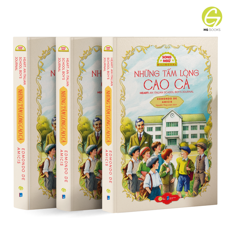 Sách song ngữ văn học kinh điển Những Tấm Lòng Cao Cả - Có note từ vựng, tặng kèm file nghe - HG Books