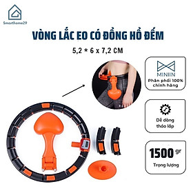 Vòng Lắc Eo Thông Minh Có Đồng Hồ Đếm Số Vòng- Giảm Mỡ Massage Bụng- Hàng Chuẩn Chính Hãng MINIIN