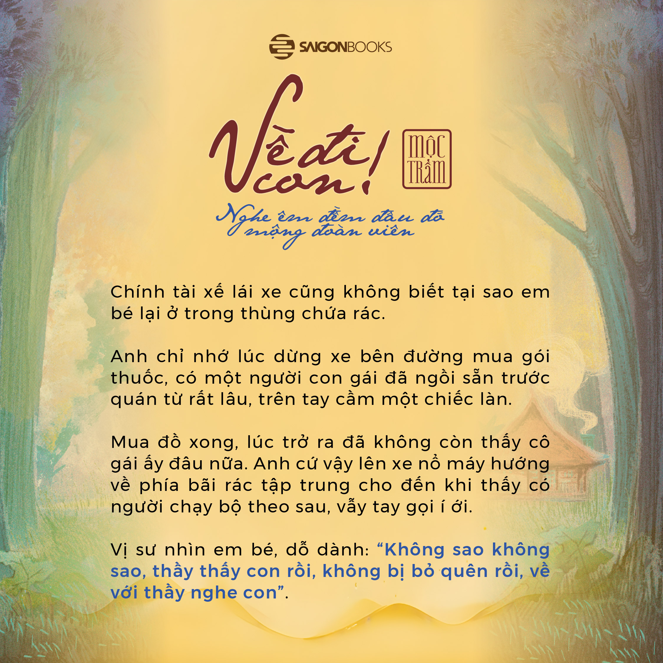 Sách - Về Đi Con - Nghe Êm Đềm Đâu Đó Mộng Đoàn Viên - Mộc Trầm (Thích Đạo Quang)