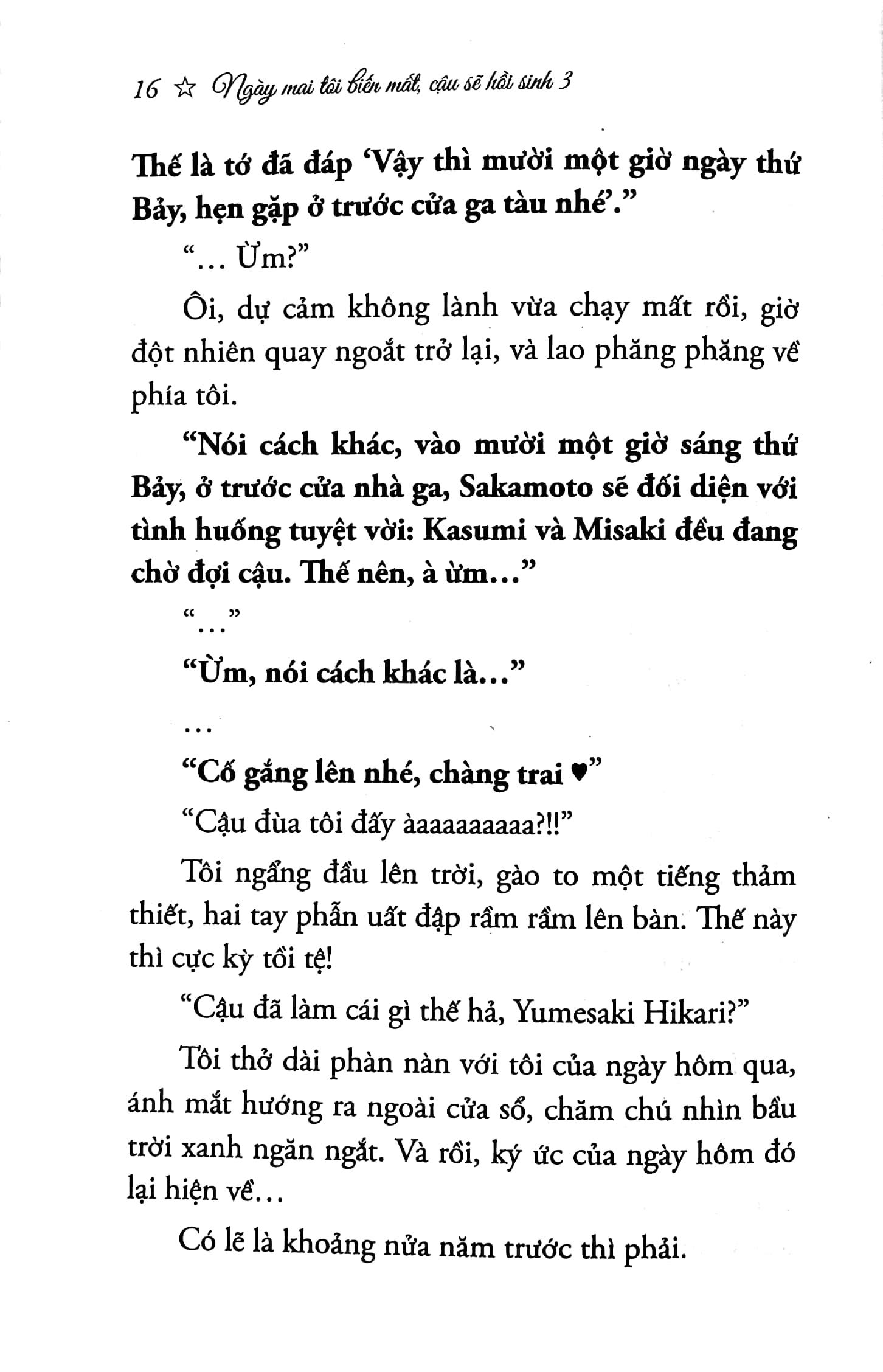Ngày Mai, Tôi Biến Mất, Cậu Sẽ Hồi Sinh - Tập 3