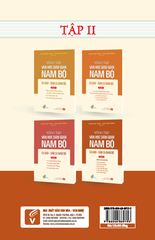 Tổng Tập Văn Học Dân Gian Nam Bộ - Tập 2 Quyển 4: Ca Dao - Dân Ca Nam Bộ - TH120