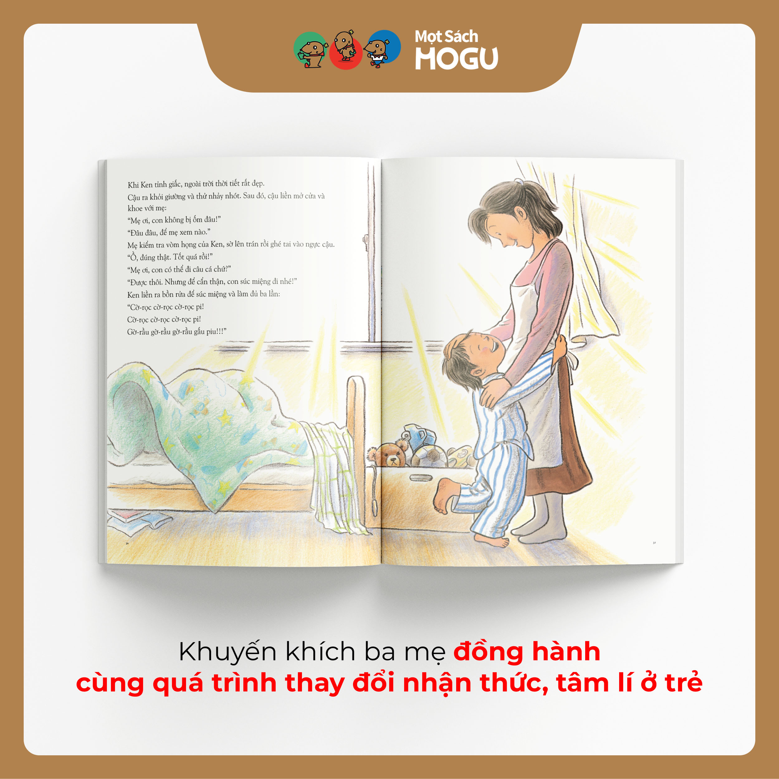 Truyện Ehon bé 3-4-5 tuổi - Cháu không bị ốm đâu
