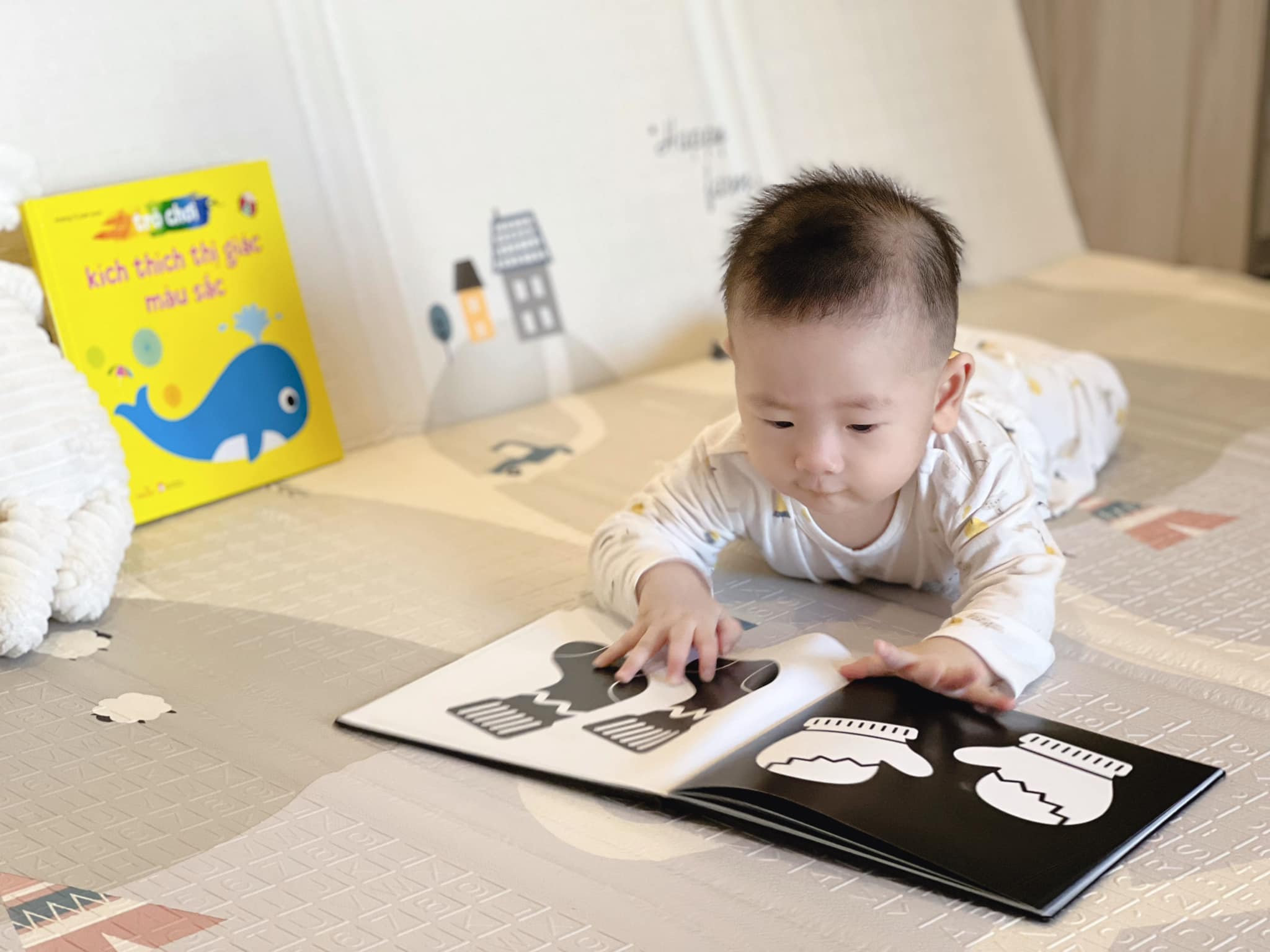 Sách cho bé - Trò Chơi Kích Thích Thị Giác - Màu Sắc - Sách bìa cứng - Dành cho trẻ 0-3 tuổi