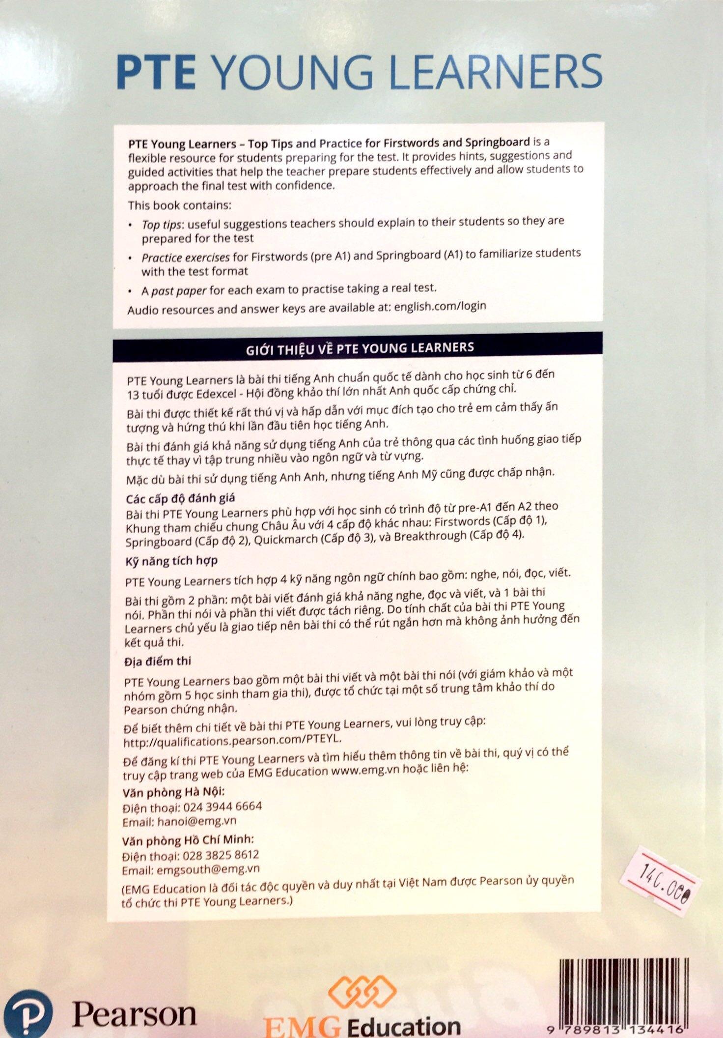 PTE Young Learners Firstwords & Springboard Vietnam
