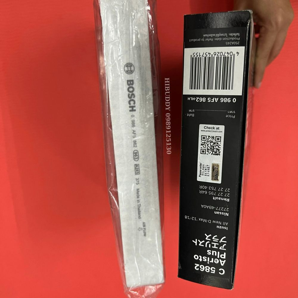 Lọc Gió Điều Hòa Than Hoạt Tính BOSCH Aeristo Plus C5862 Dành Cho Xe Nissan X-Trail (15-)