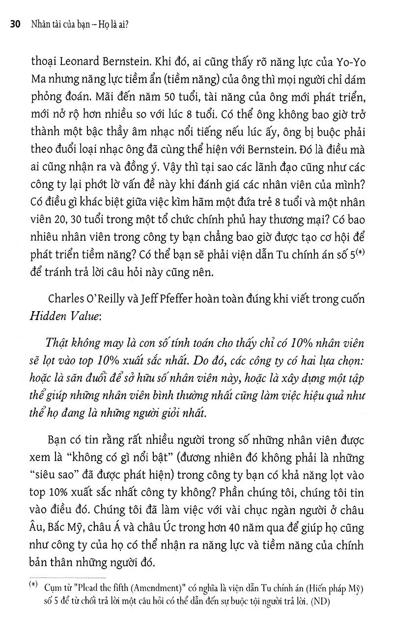 Nhân Tài Của Bạn - Họ Là Ai?