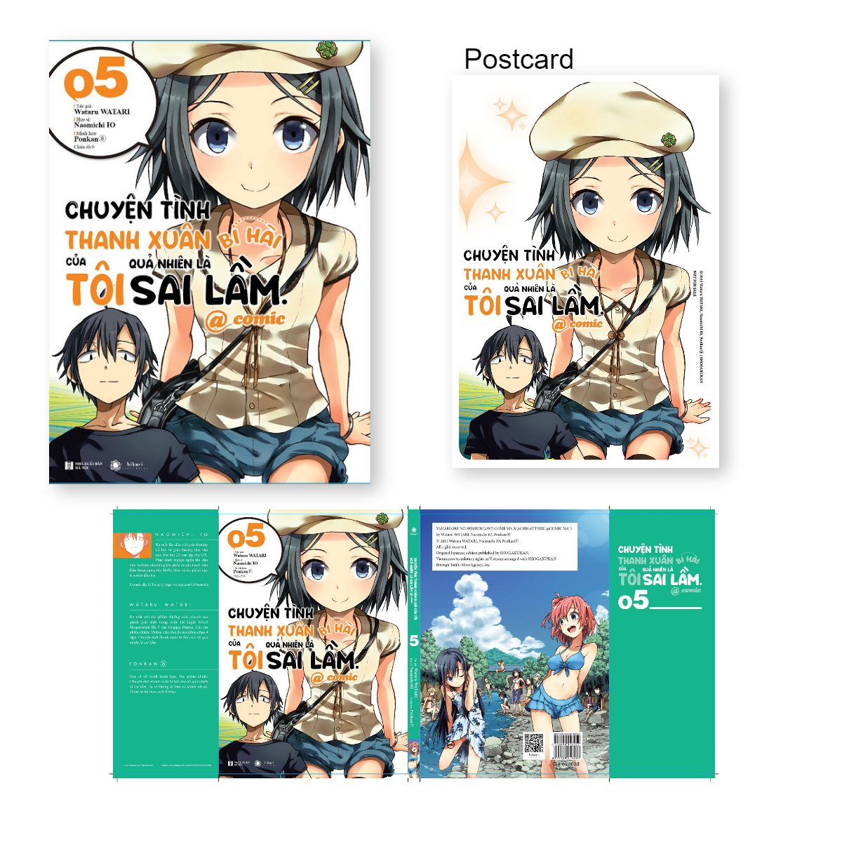 Sách - Chuyện tình thanh xuân bi hài của tôi quả nhiên là sai lầm @comic - tập 5 - Thái Hà Books - Hikari
