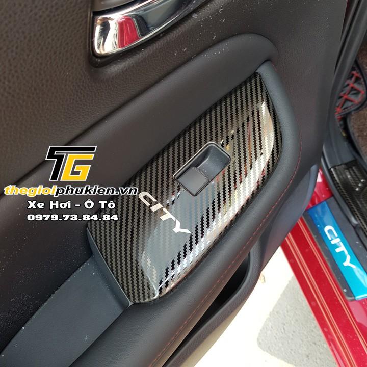 Ốp nội thất vân Carbon cho Honda City 2021 Cao cấp