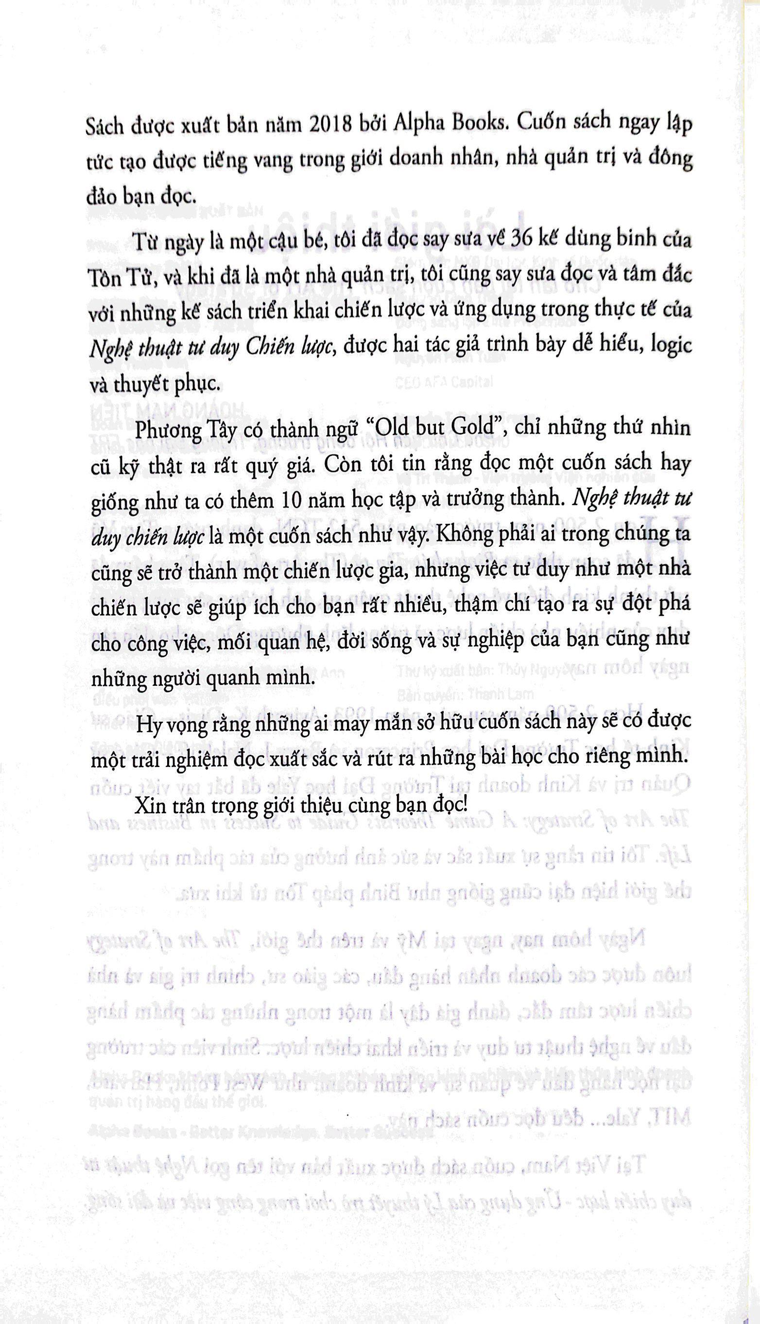 Nghệ Thuật Tư Duy Chiến Lược