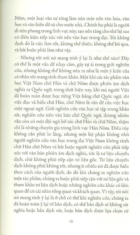 Văn Học Trung Đại Việt Nam Nhìn Từ Thể Loại Tiểu Thuyết Truyền Kỳ Chữ Hán