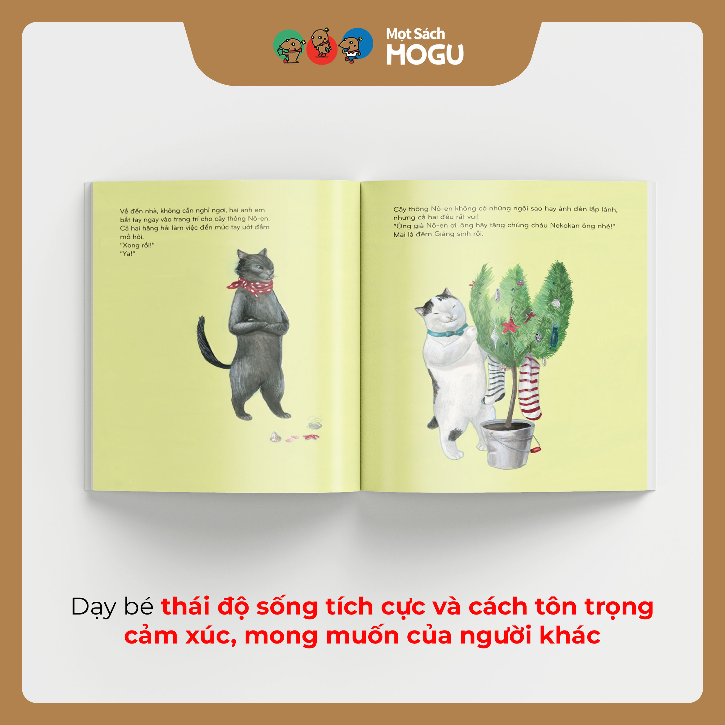 Truyện Ehon bé 3-4-5 tuổi - Rukkio và Furifuri - Giáng Sinh Đầu Tiên