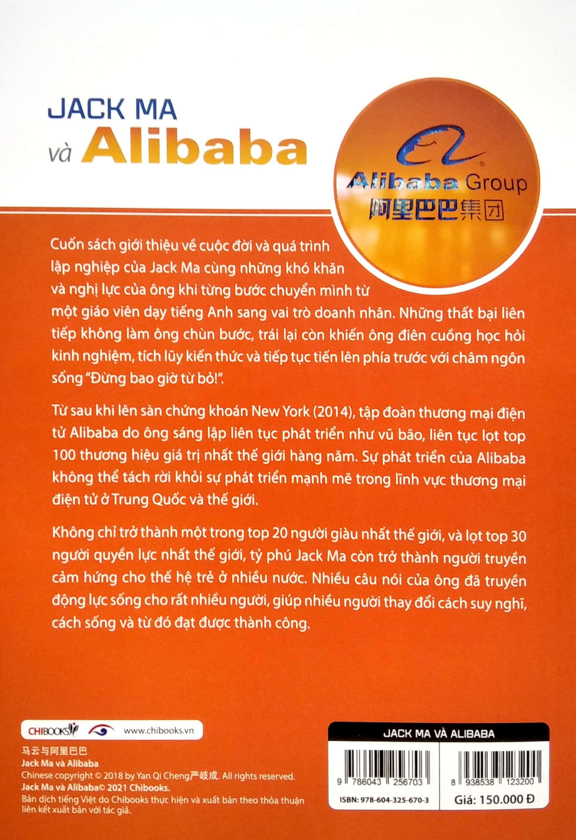 Jack Ma Và Alibaba (Seri Tủ Sách Doanh Nhân Hàng Đầu Châu Á)