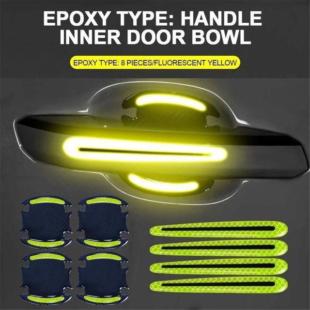 Bộ 10 Miếng Dán Silicone Trong Suốt Chống Xước Hõm Cửa Và Tay Nắm Cửa hõm cửa Nội thất Ô Tô