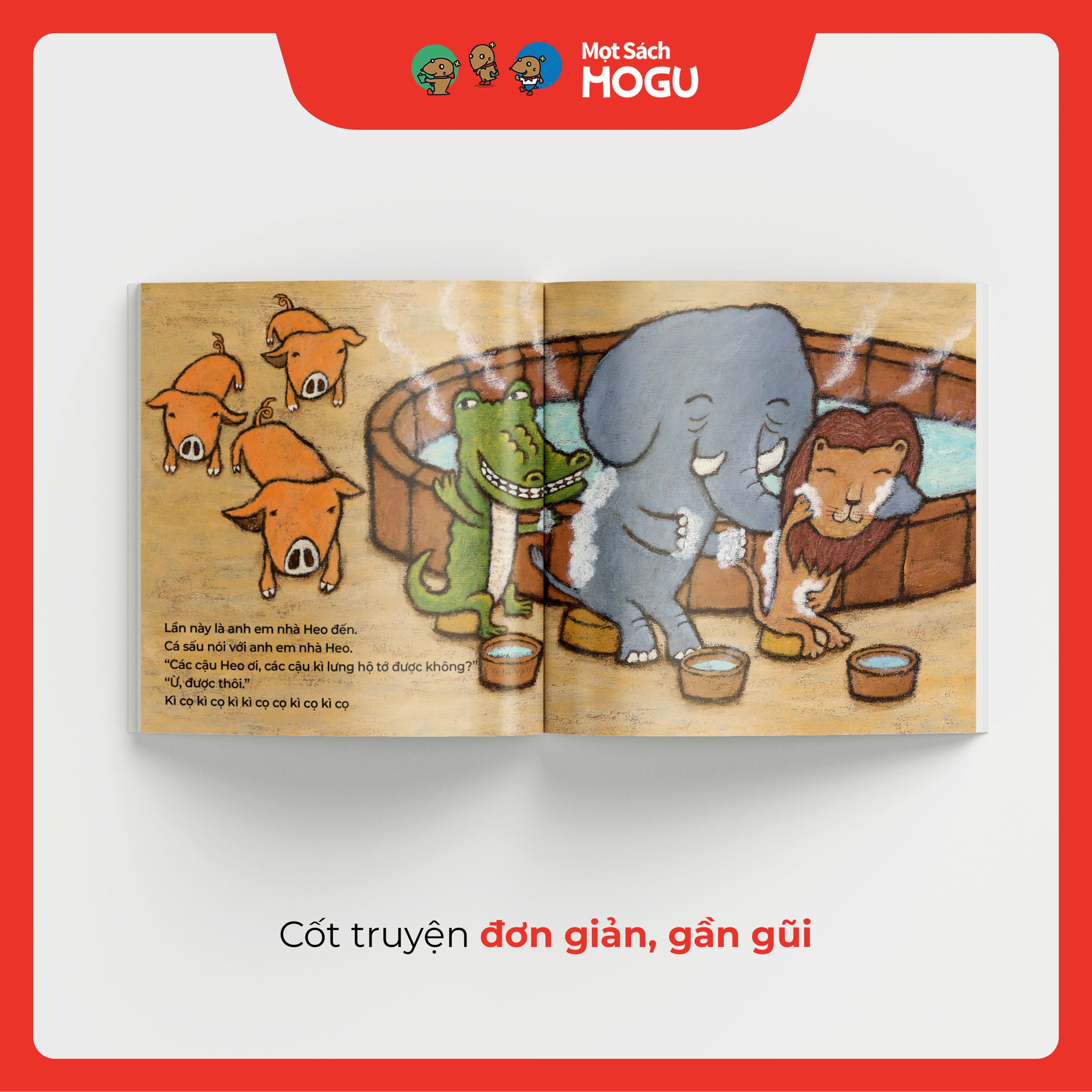 Truyện Ehon bé 1-2-3 tuổi - Bồn tắm của rừng