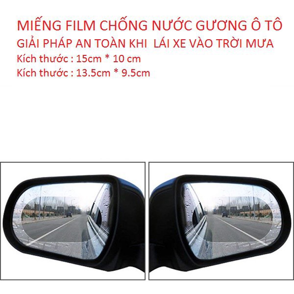 Cặp film chống nước mưa gương chiếu hậu - OVAL