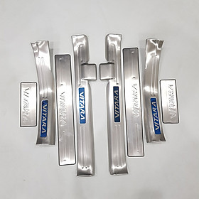 Bộ Ốp bậc cửa, Nẹp bước chân INOX dành cho xe Suzuki Vitara 2015-2019