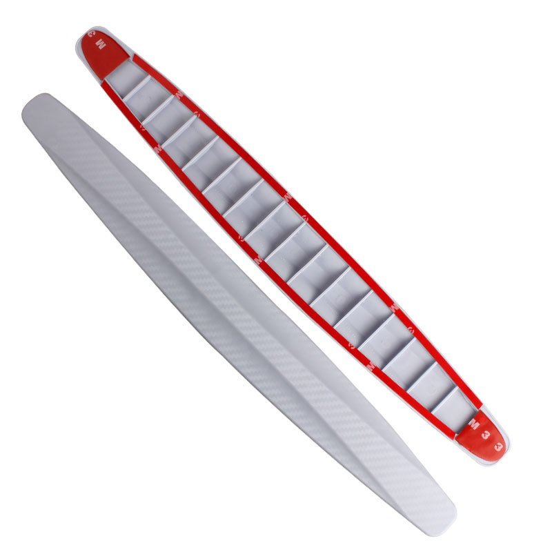 Bộ 2 Nẹp cao su vân cacbon chống va đập trầy xước 2 bên Ba đờ sốc ô tô