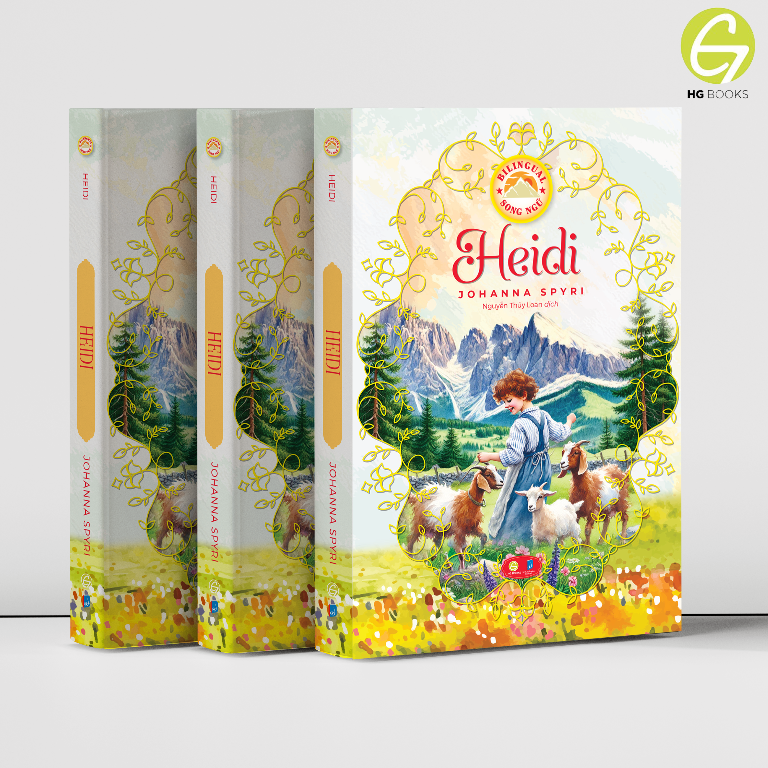 Sách Heidi - Sách song ngữ kinh điển, có note từ vựng tặng kèm file nghe - HG Books