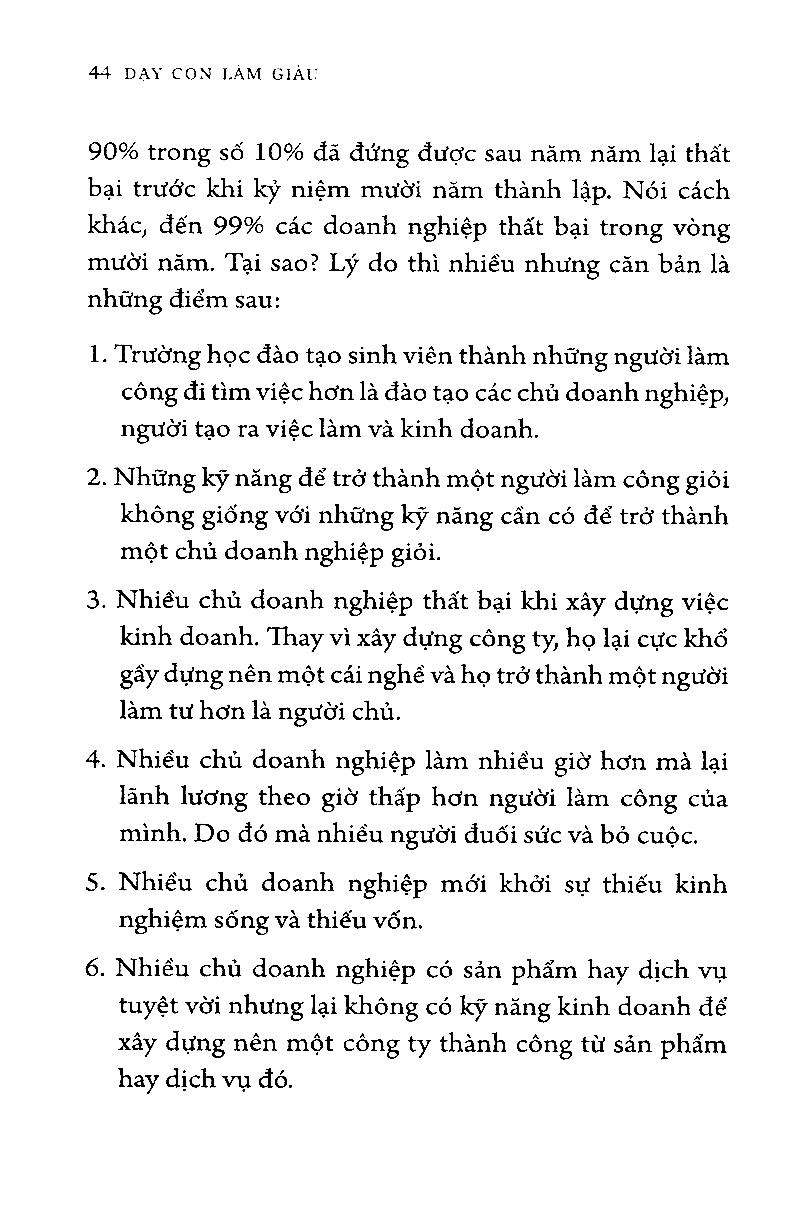Dạy Con Làm Giàu 10 - Trước Khi Bạn Thôi Việc