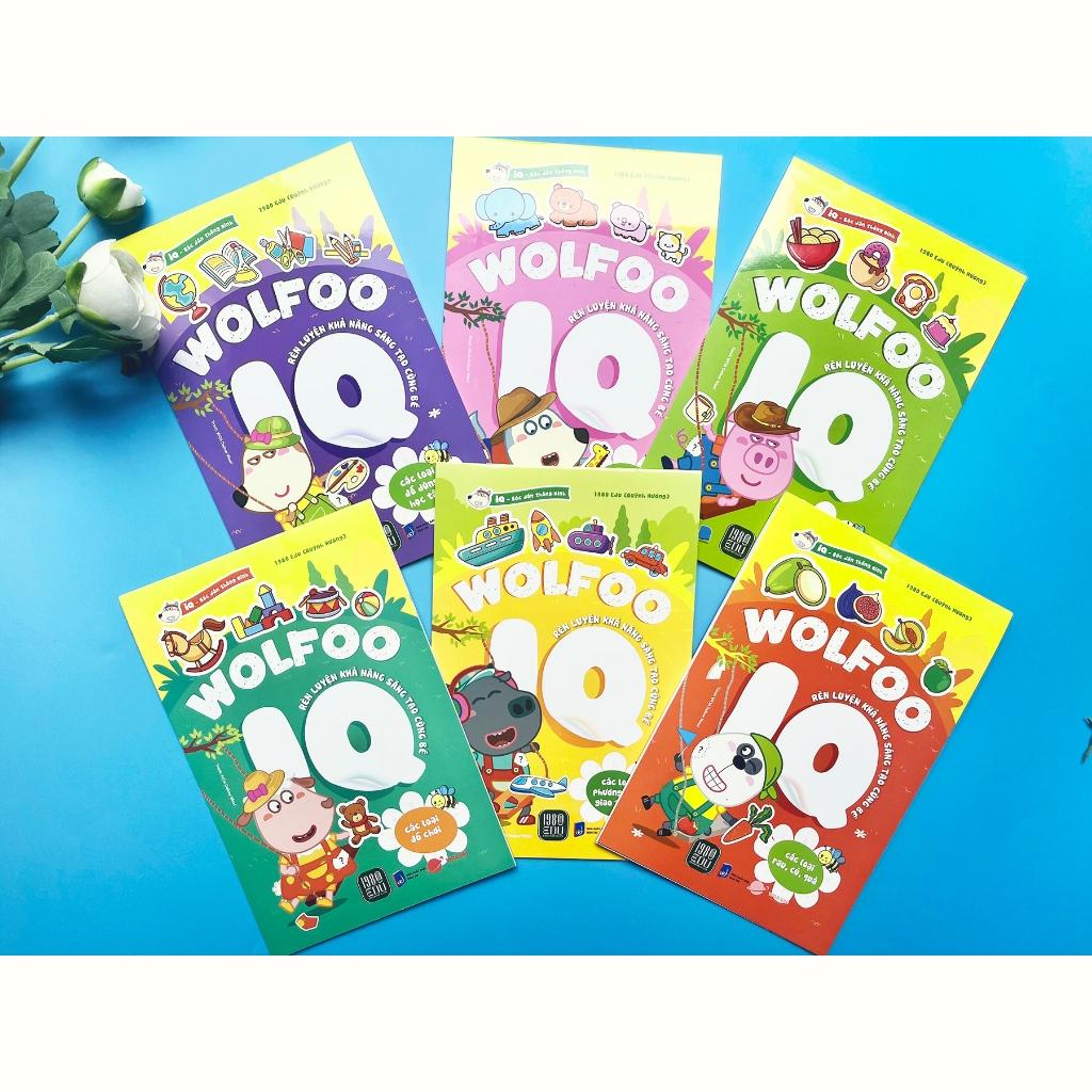 Sách - Combo 6 Cuốn WOLFOO IQ Rèn Luyện Khả Năng Sáng Tạo Cùng Bé