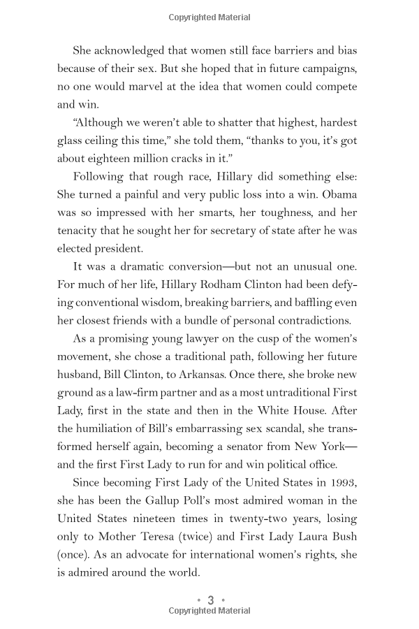 Hillary Rodham Clinton: a Woman Living History