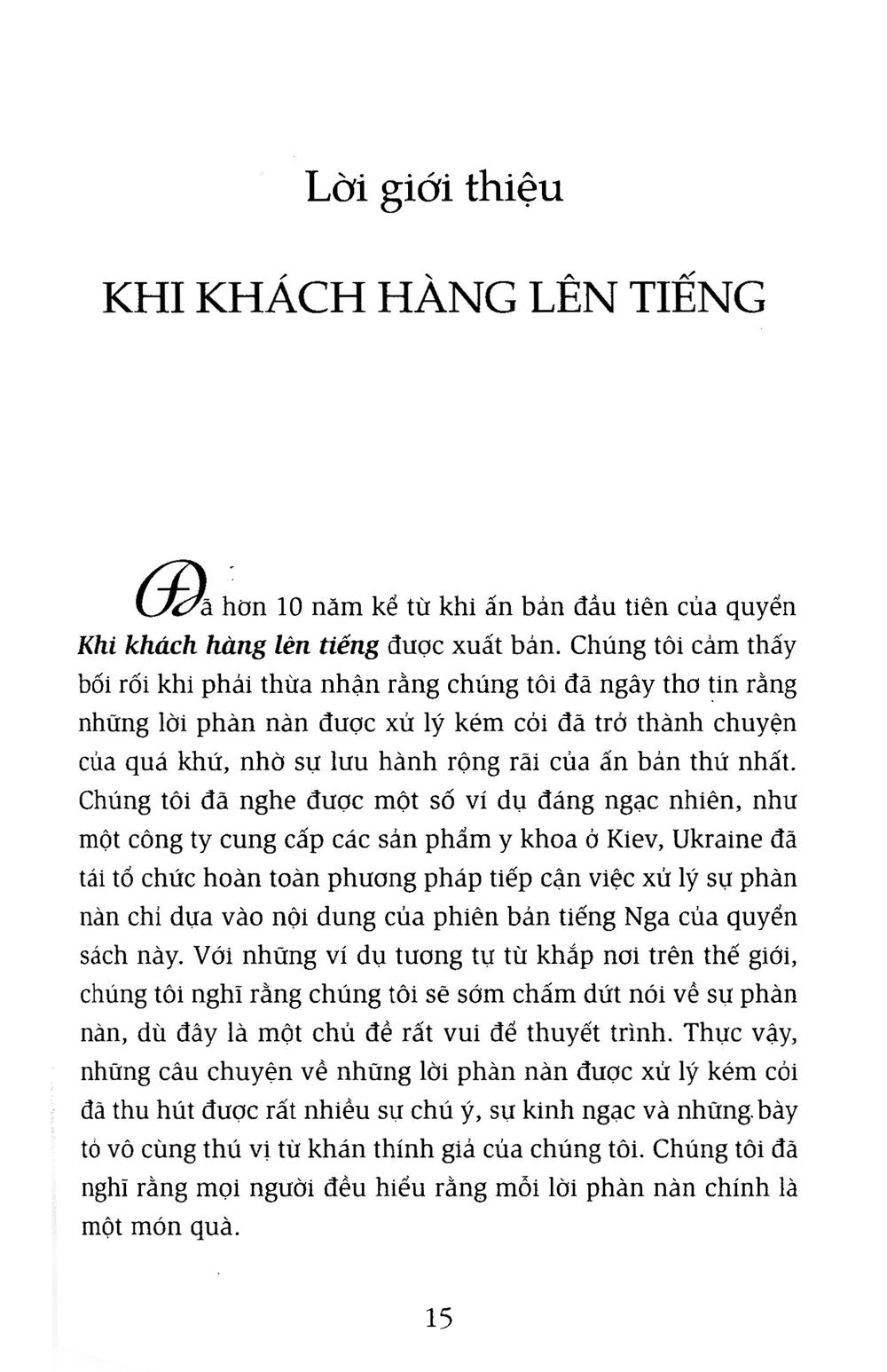 Khi Khách Hàng Lên Tiếng