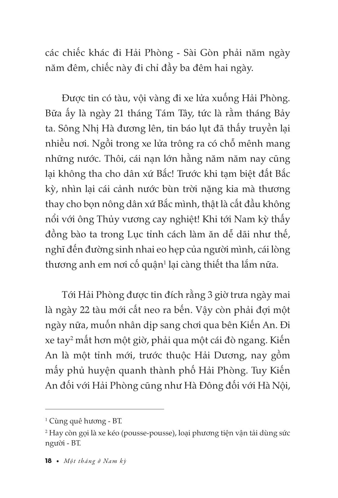 Sách - Một Tháng Ở Nam Kỳ