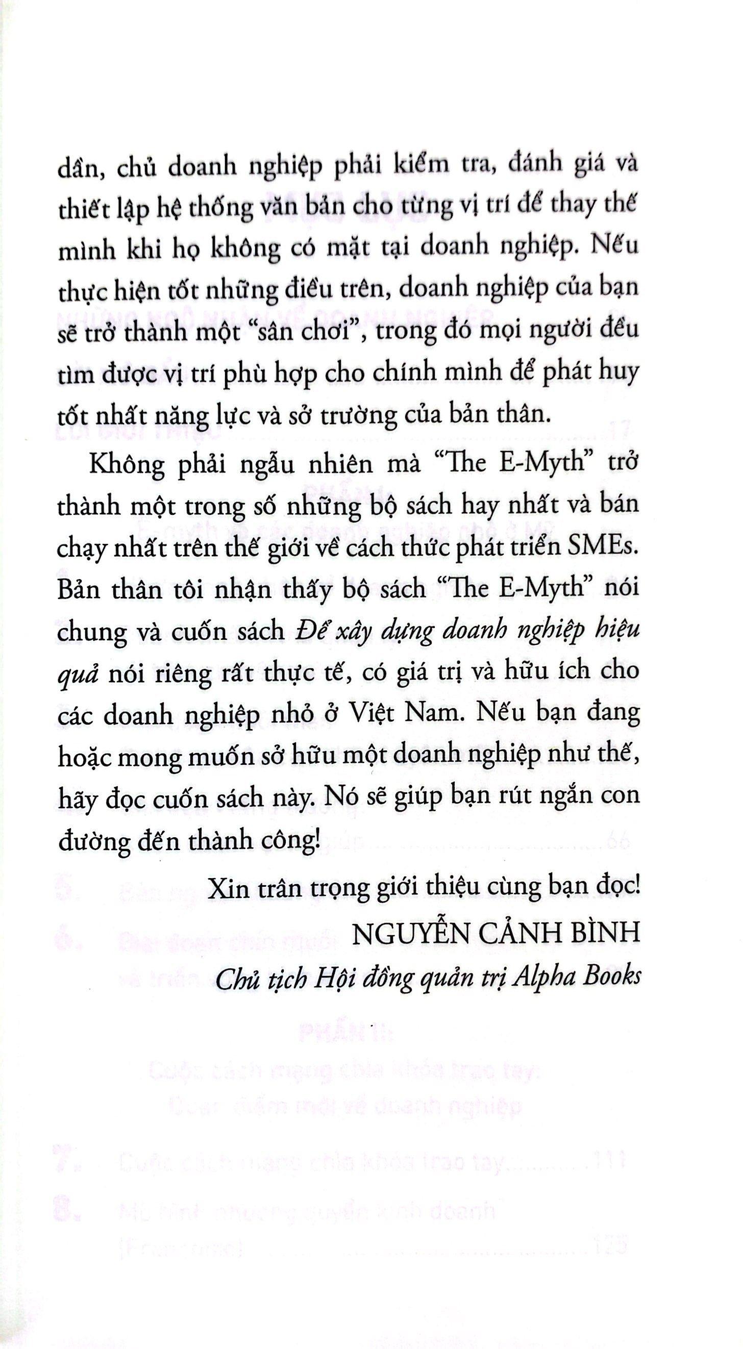 Để Xây Dựng Doanh Nghiệp Hiệu Quả (Tái Bản)