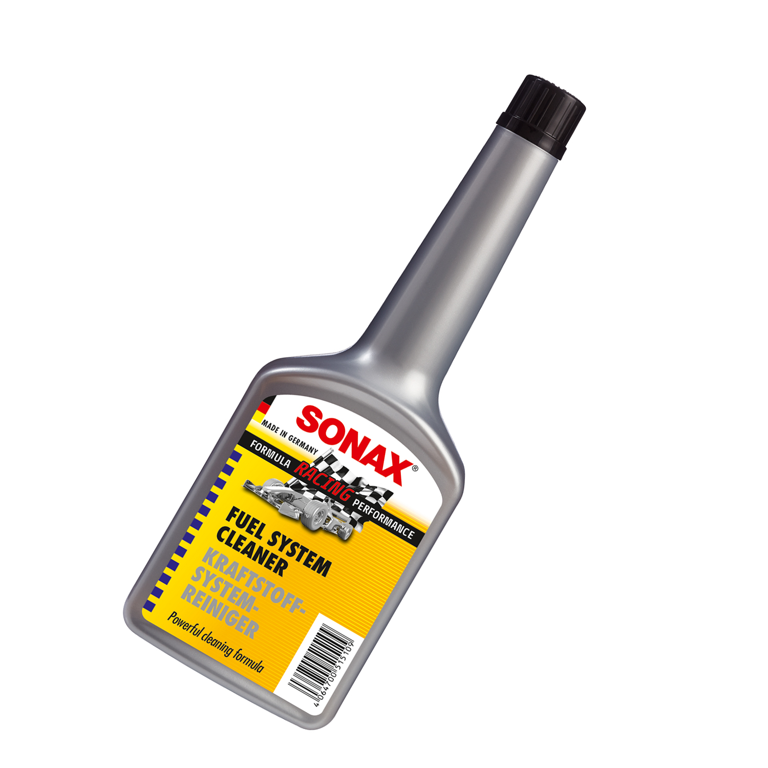 Phụ gia xăng cho ô tô Sonax 515100 250ml - làm sạch hệ thống xăng, tẩy sạch carton, kim phun, đầu xi lanh, tiết kiệm nhiên liệu