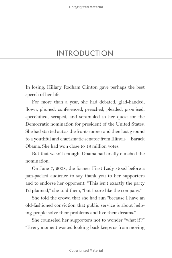 Hillary Rodham Clinton: a Woman Living History