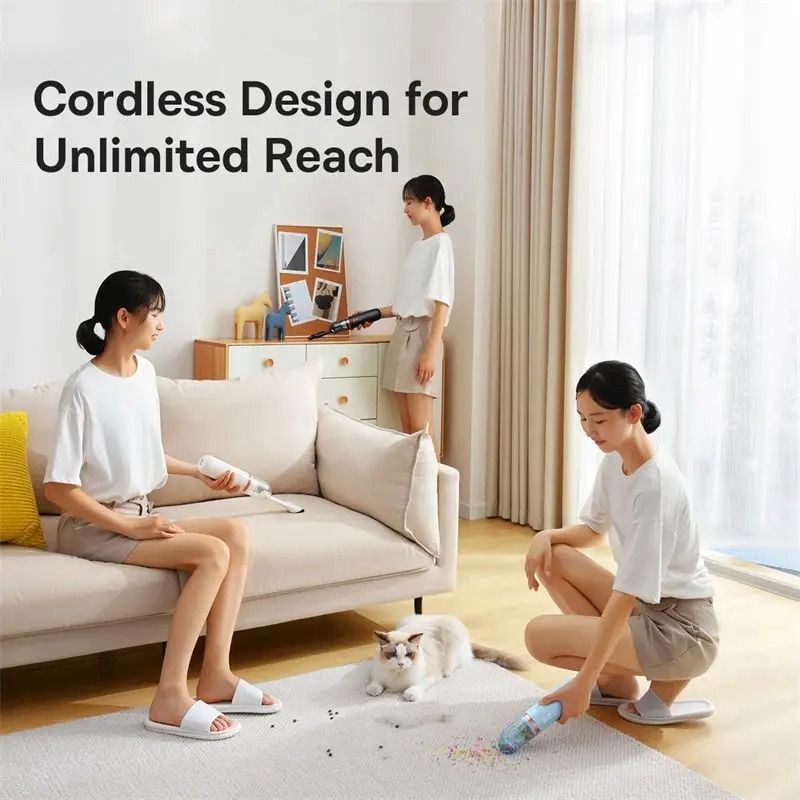 Hút Bụi Baseus A2 Car Vacuum Cleaner Mini Handheld Auto Vacuum Cleaner with 5000Pa Powerful Suction For Home Car Office